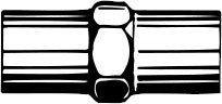 Extension (male to male) connector for interconnection of FME-cables